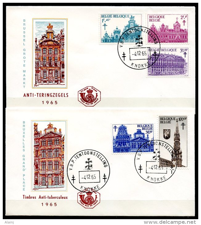 BE   FDC  1354 - 1358   ---   Antituberculeux 1965 - 1961-1970