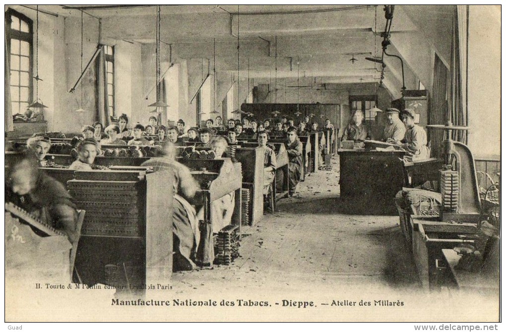 DIEPPE - MANUFACTURE DES TABACS ATELIERS DES MILLARES CIGARES - Dieppe