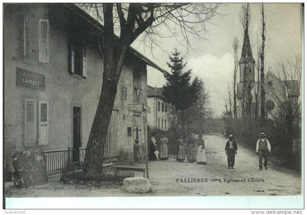 VALLIERES L'Eglise Et L'Ecole - Autres & Non Classés