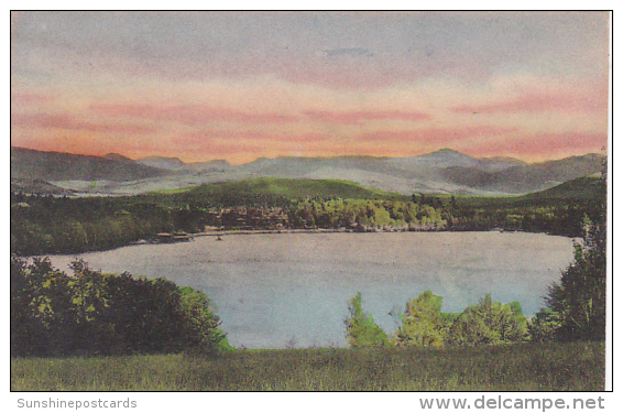 New York Adirondack Moutnains Southern Mountain Range Handcolored Albertype - Adirondack