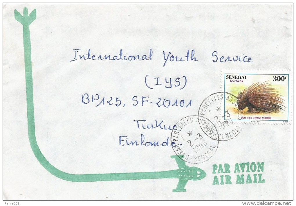 Senegal 1998 Dakar Porcupine Wild Porc Game Hunting Cover - Senegal (1960-...)