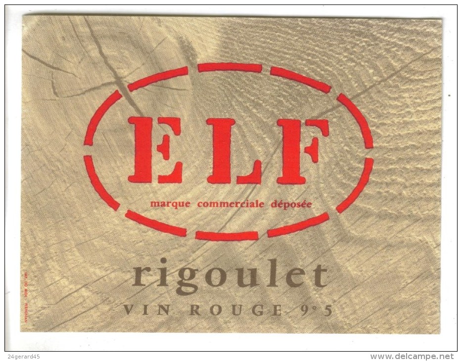 LOT 4 ETIQUETTES BOUTEILLE VIN ELF ESTOS (Pyrénées Atlantiques) - Rouge Supérieur 11°,Rosé 11°, Rigoulet 9,5°, Rosé MAY - Collezioni & Lotti