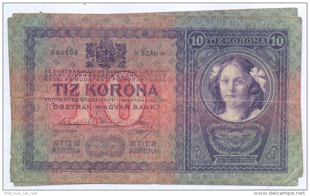 BILLETE AUSTRIA 10 KRONEN CIRCULADO - Austria