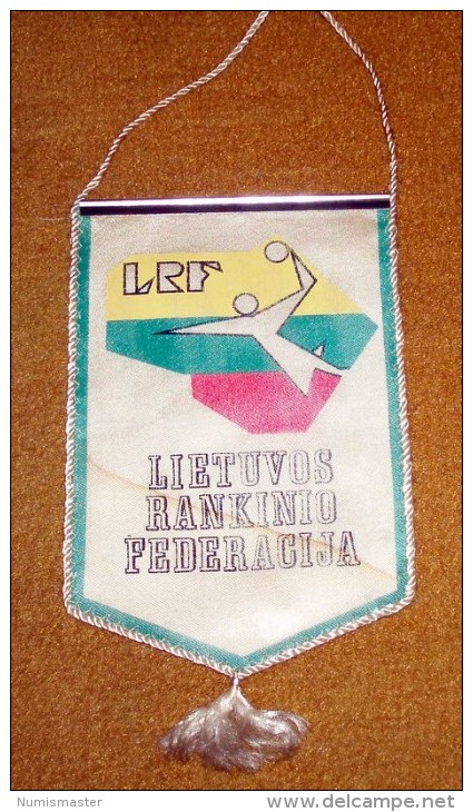 LITHUANIA HANDBALL FEDERATION , FLAG 100 X 150 Mm - Handball