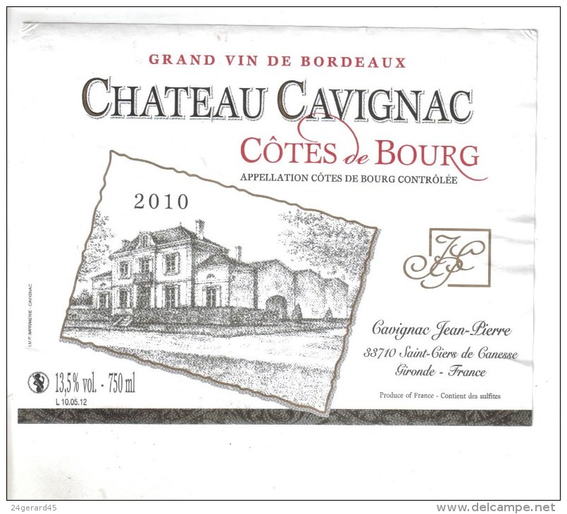 LOT 3 ETIQUETTES BOUTEILLE VIN - St Julien "Chat. Capdelong"83 Et "Chat. Cavignac"2010, Médoc "Chateau Queyzans" 92 - Verzamelingen, Voorwerpen En Reeksen