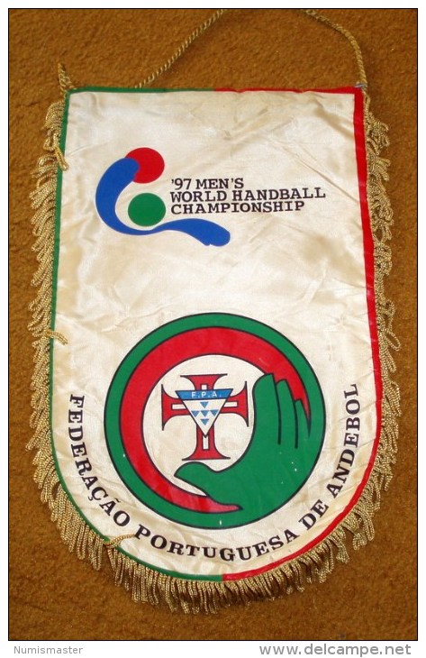 WORLD CHAMPIONSHIP JAPAN 1997, PORTUGAL HANDBALL FEDERATION , FLAG 170 X 280 Mm - Handball