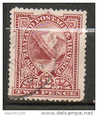 N ZELANDE  Pic Pembroke 1898 N°72 - Used Stamps