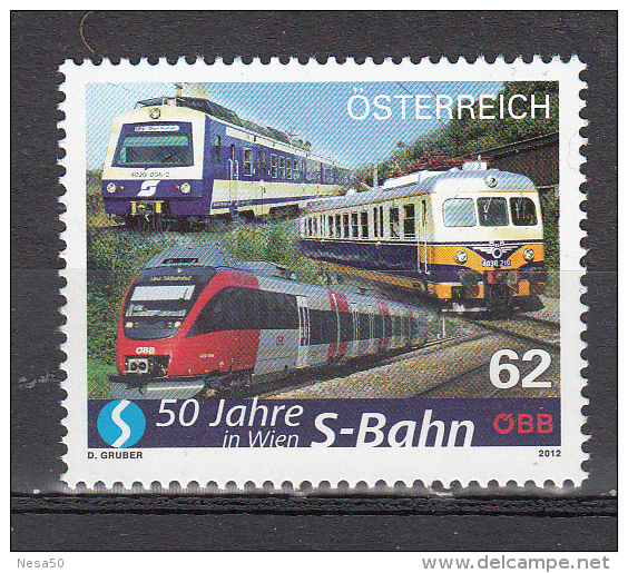 Trein, Trains, Locomotive, Eisenbahn:  Oostenrijk 2012 Mi Nr 2975 - Treinen