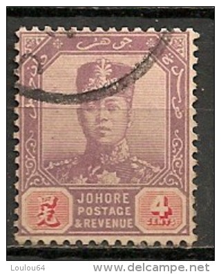 Timbres - Grande-Bretagne (ex-colonies Et Protectorats) - Malaisie - Johore - 1918 - 4 Cents - - Johore