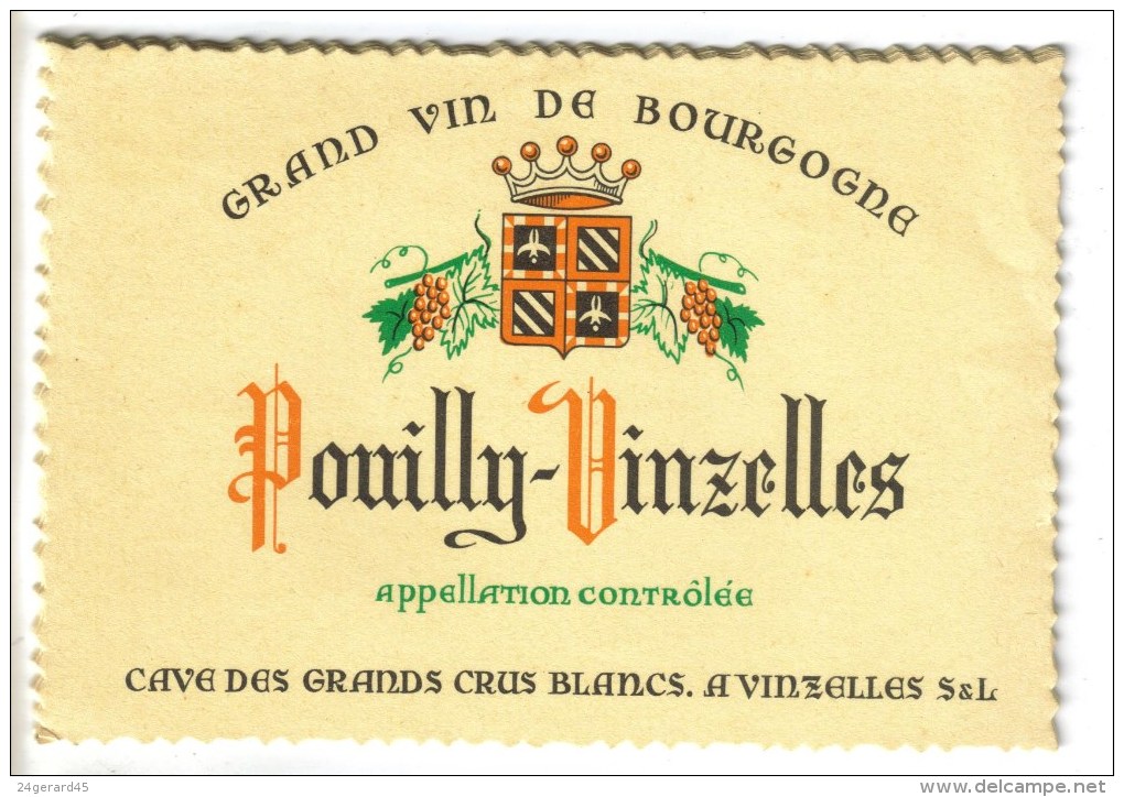LOT 3 ETIQUETTES BOUTEILLE VIN - Beaujolais Village, Blanc De Blanc,  Bourgogne Blanc "Pouilly Vinzelles - Collections & Sets