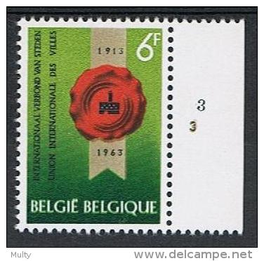 Belgie OCB 1254 (**) Met Plaatnummer 3. - 1961-1970