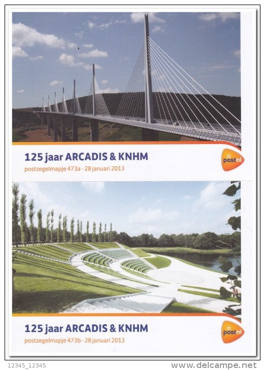 Nederland 2013, Postfris MNH, Folder 473, 125 Years Arcadis & KNHM - Neufs