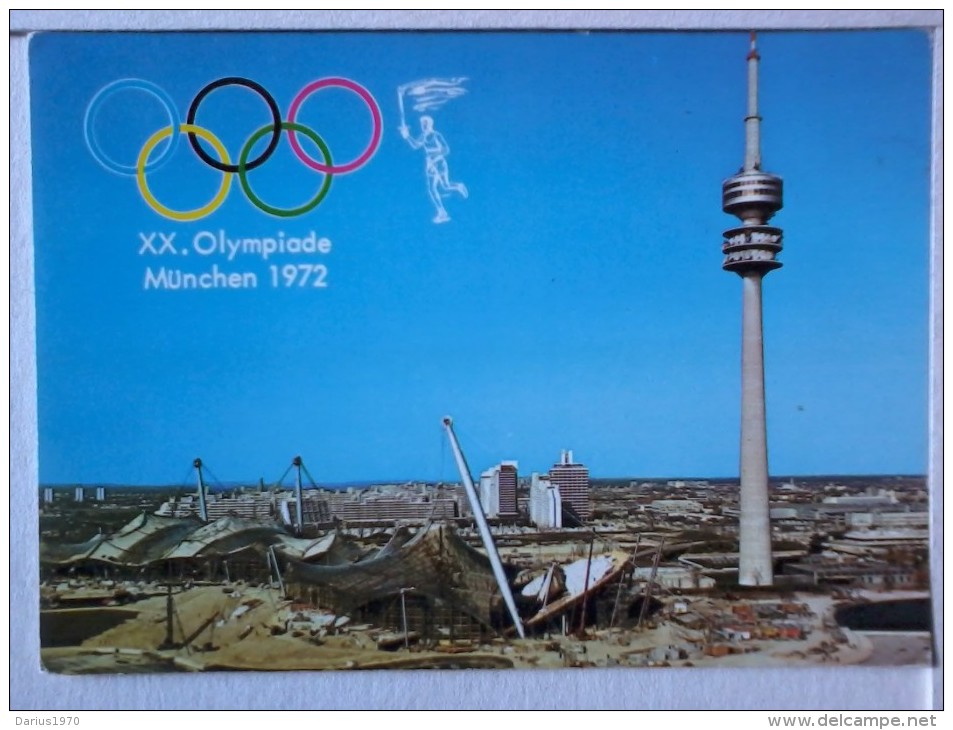 Cart -  Cartolina Ufficiale Della XX° Olimpiade Di Monaco - 1972. - Jeux Olympiques