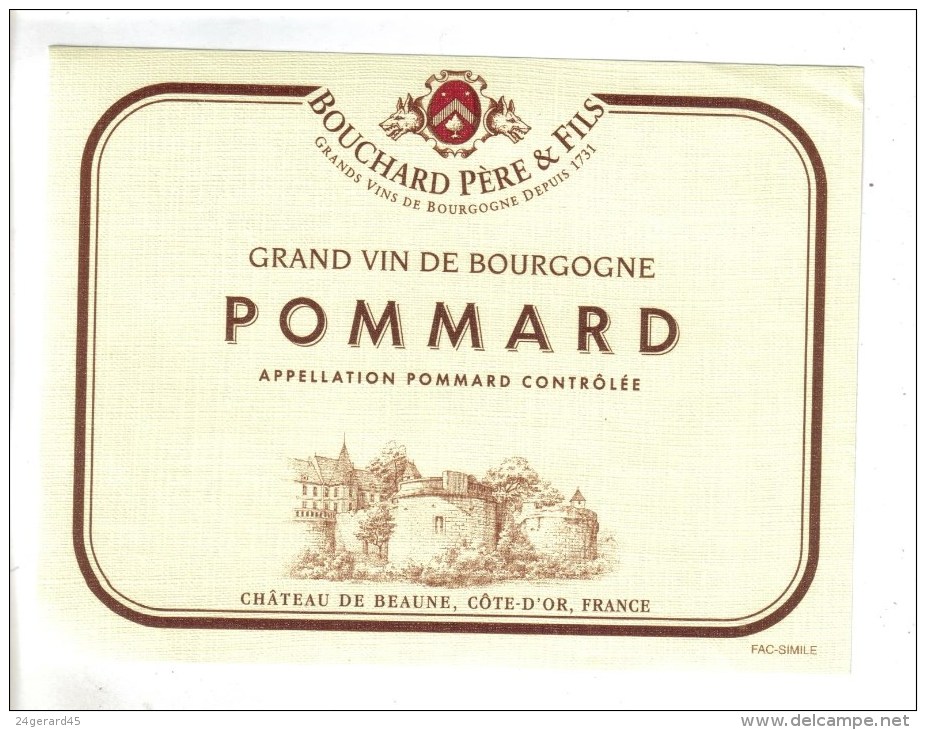 LOT 3 ETIQUETTES BOUTEILLE VIN - Bourgogne "La Calmette" Macon Village,  Pommard P. Mure, Pommard Bouchard - Collections & Sets