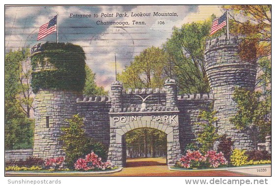 Entrance To Point Park Lookout Mountain Chattanooga Tennessee 1960 - Chattanooga