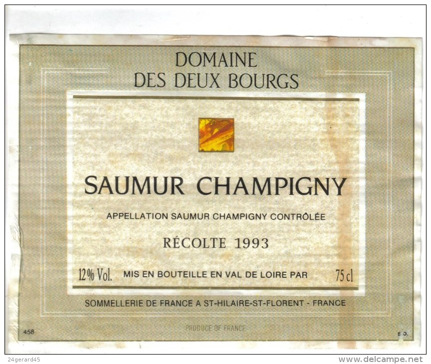 LOT 3 ETIQUETTES BOUTEILLE VIN - Chardonnay Joseph Fleurance, Saumur Champigny " Domaine Des 2 Bourgs,  Blanc De Blanc - Collections & Sets