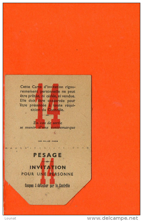 14 DEAUVILLE : Hippodrome Municipal De Clairefontaine - Ticket De Pesage - Société Des Courses Du Pays D'Auge - Deauville