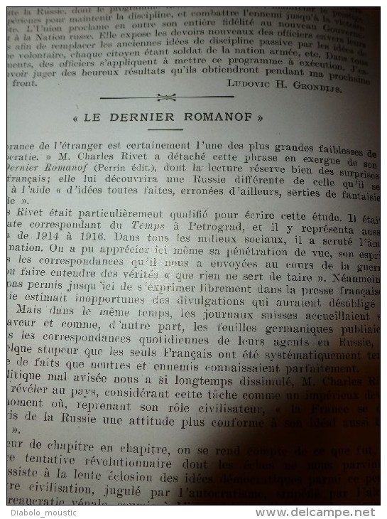 1917 ;CHEMIN Des DAMES;Krensky Le Redresseur ;Pilote ZUBER;Camp Représaille SZCZUEZYN; Lithos;Pirée (Grèce);CRAONNELLE - L'Illustration