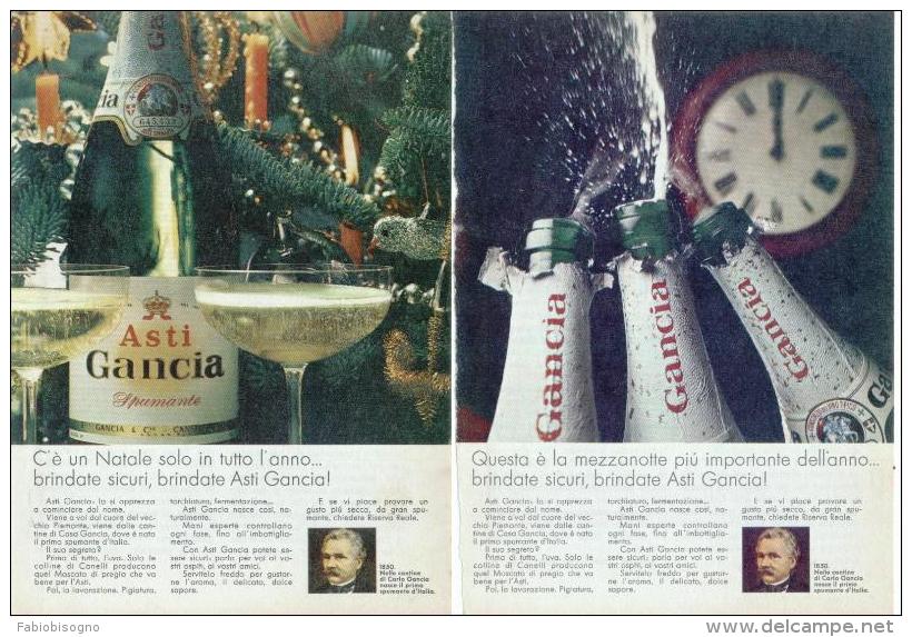 1967 - Spumante ASTI GANCIA - 5 Pagine Pubblicità  Cm. 13 X 18 - Champagne & Schuimwijn