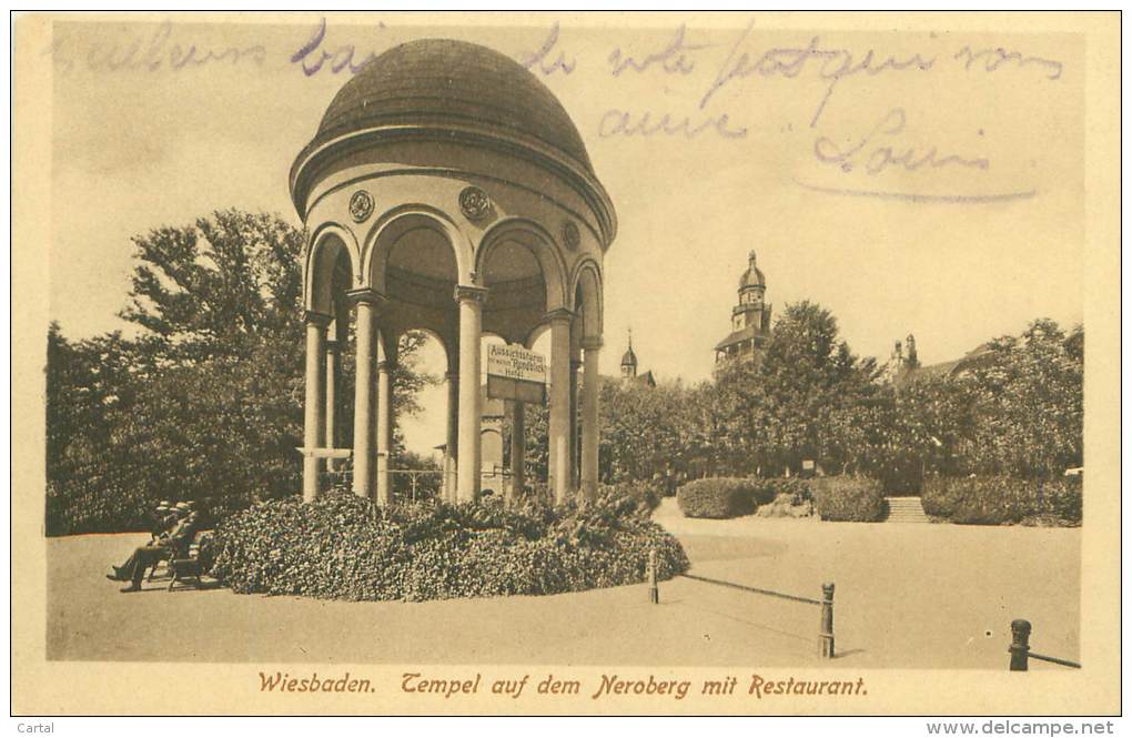 WIESBADEN - Tempel Auf Dem Neroberg Mit Restaurant - Wiesbaden