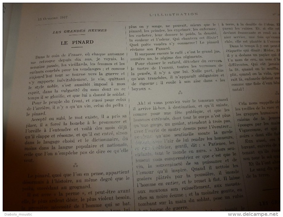 1917 ;Le TROIS-MATS "KLEBERT" Et Son équipage à L'honneur; Espion LASZLO; Femmes Aux Champs;KERENSKY; Faire Du BON PAIN - L'Illustration