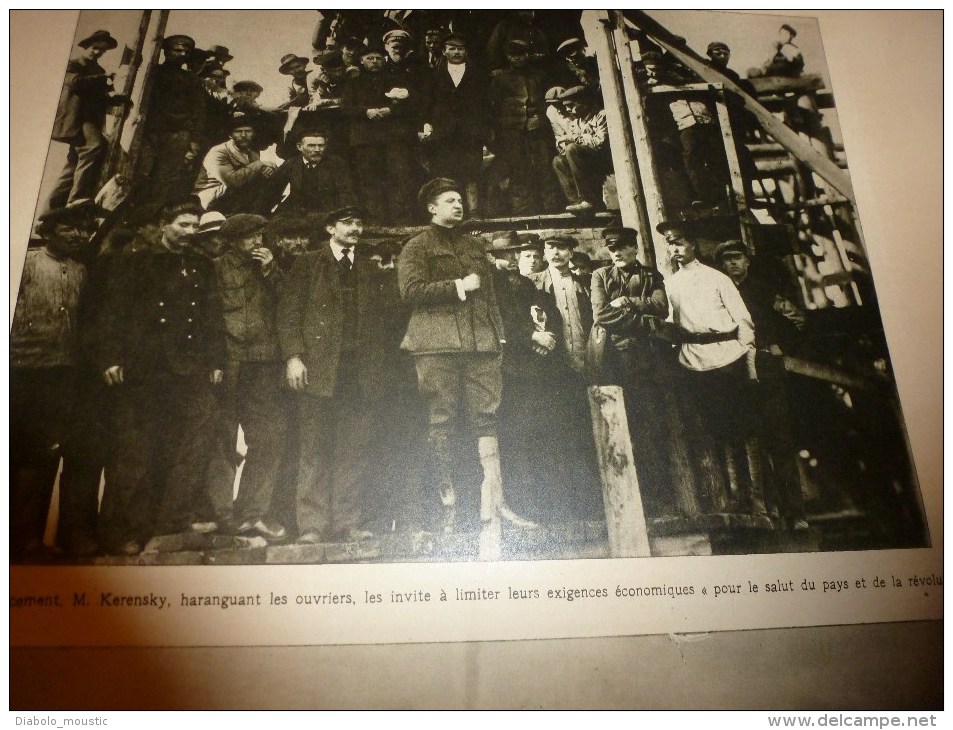 1917 ;Le TROIS-MATS "KLEBERT" et son équipage à l'honneur; Espion LASZLO; Femmes aux champs;KERENSKY; Faire du BON PAIN