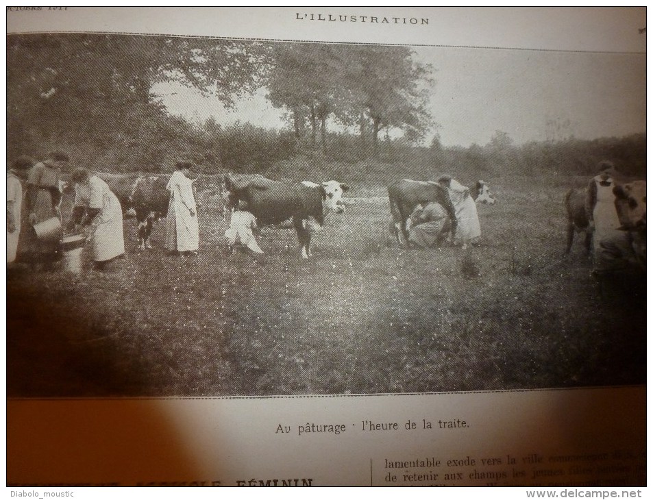 1917 ;Le TROIS-MATS "KLEBERT" et son équipage à l'honneur; Espion LASZLO; Femmes aux champs;KERENSKY; Faire du BON PAIN