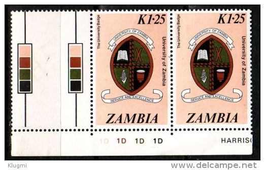 SAMBIA ZAMBIA [1987] MiNr 0378 ( **/mnh ) Farbampel - Zambia (1965-...)