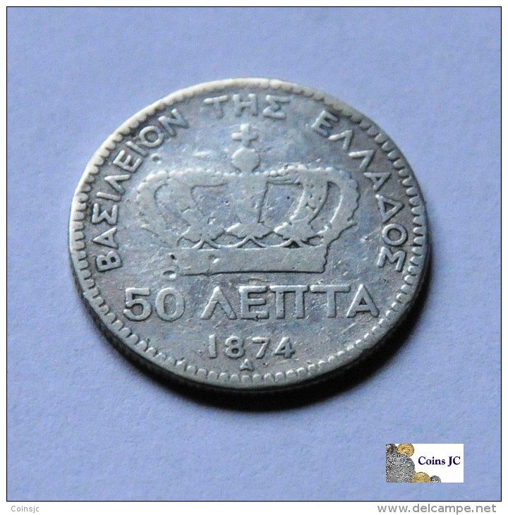 Grecia - 50 Lepta - 1874 - Grecia