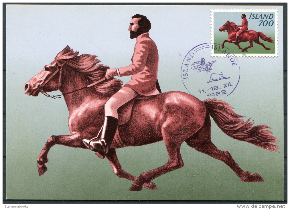 1982 Iceland Horse Maxicard - Maximumkarten