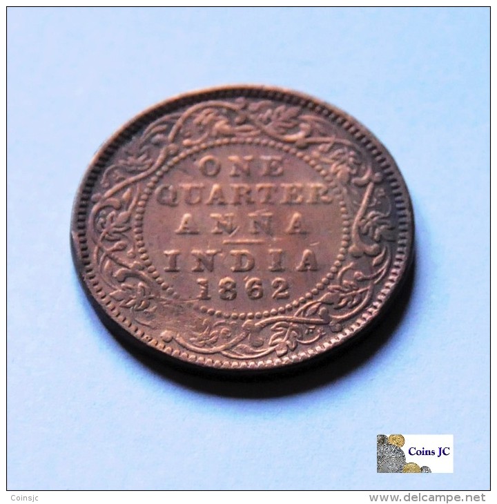 Gran Bretaña - India Britanica - 1/4 Anna - 1862 - Kolonies