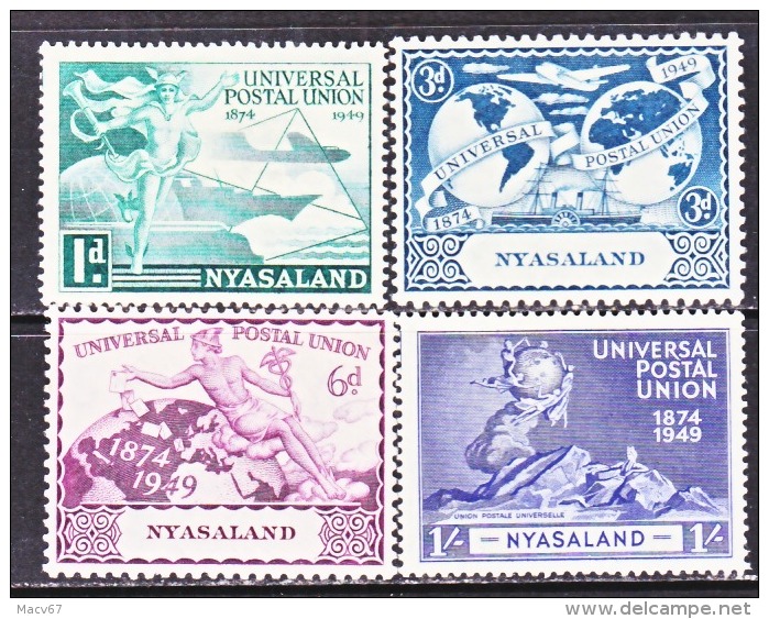 NYASALAND  87-90   *   U.P.U. - Nyasaland (1907-1953)