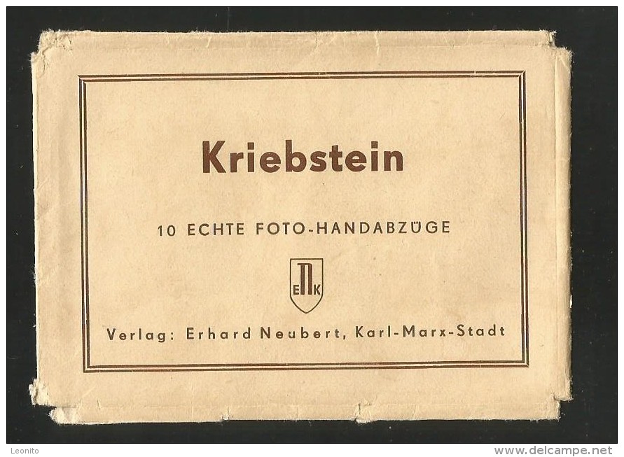 KRIEBSTEIN LEPORELLO 10 Echte Foto-Handabzüge Sachsen Mittelsachsen Waldheim Döbeln - Waldheim