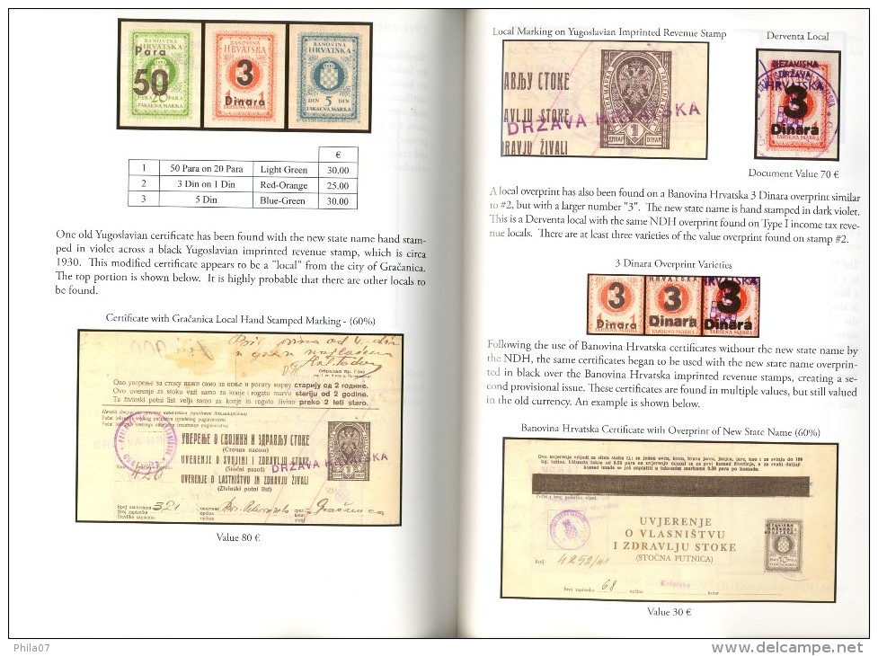 Philips J. Hughes; ´Croatia 1941-1945 / Revenue Issues´, Issued In Zagreb, 2014. On English And Croatian Language - Steuermarken