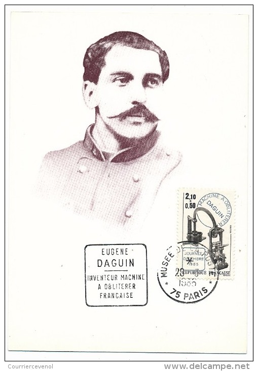 France - Lot De 10 Cartes "Eugène DAGUIN" Journée Du Timbre 1985 / Dont Simili Daguins Musées Riquewihr, Paris, Nantes - Stamp's Day