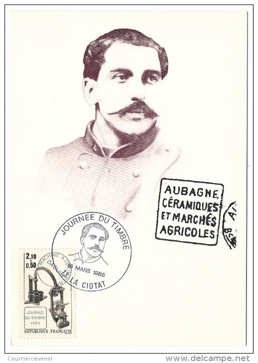 France - Lot de 10 cartes "Eugène DAGUIN" Journée du timbre 1985 / dont simili daguins Musées Riquewihr, Paris, Nantes