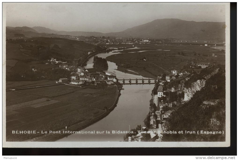 Behobie Le Pont International Sue La Bidassoe - Béhobie