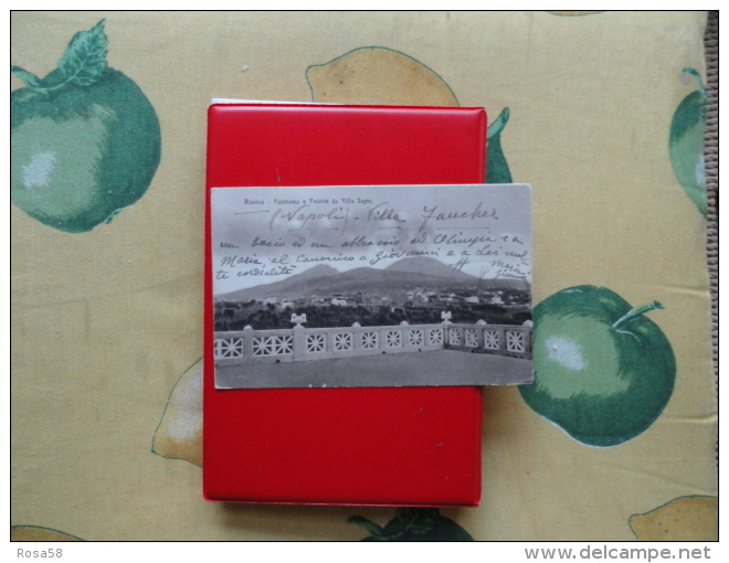 Resina Panorama E Vesuvio Da Villa Sapio Viaggiata 1933 - Ercolano