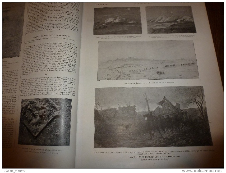 1917 ;Gênes Et Brescia En 1859; PÊCHEURS AU COMBAT; La Malmaison;Litho De JONAS; Kerensky;Les Serbes De MONASTIR; Maroc - L'Illustration