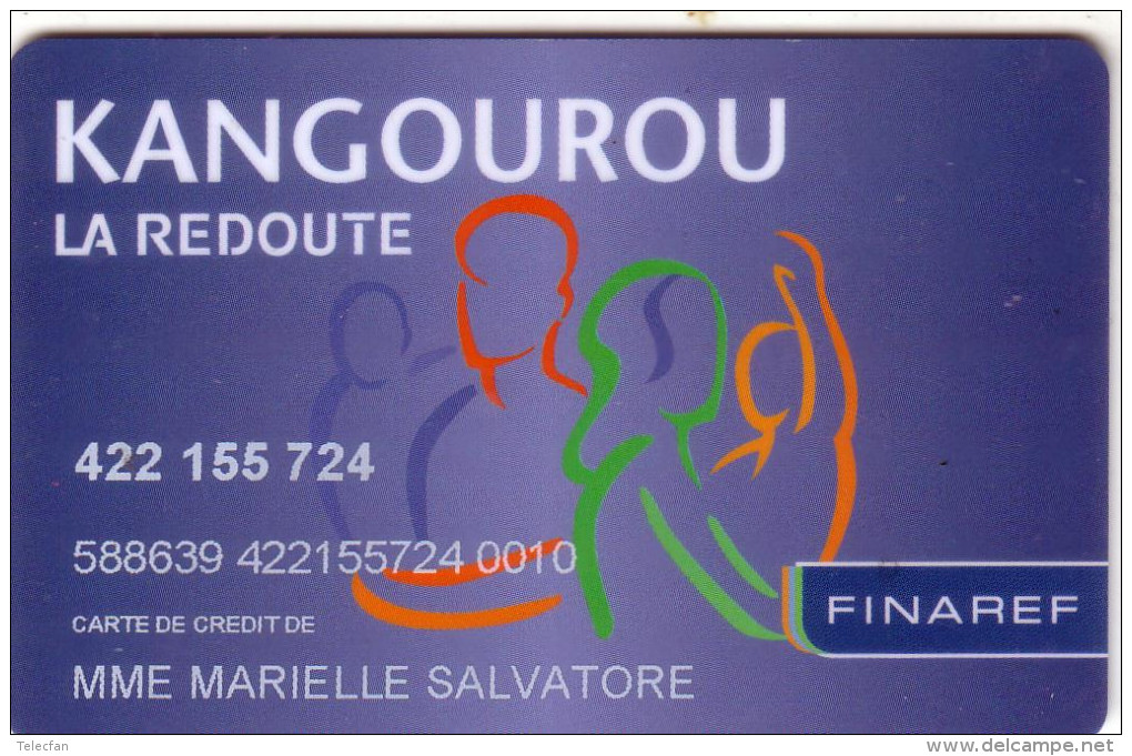FRANCE CARTE PAIEMENT PAYMENT CARD FINAREF LA REDOUTE KANGOUROU UT - Vervallen Bankkaarten