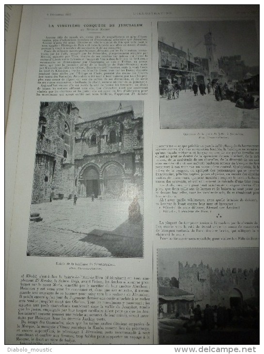 1917 ;Pubs All;Quartier Juif,Josaphat JERUSALEM;Britischs à Rosyth;VENISE;Taglio Del Sile;Gl SARRAIL;St-Jean-des-Vignes - L'Illustration