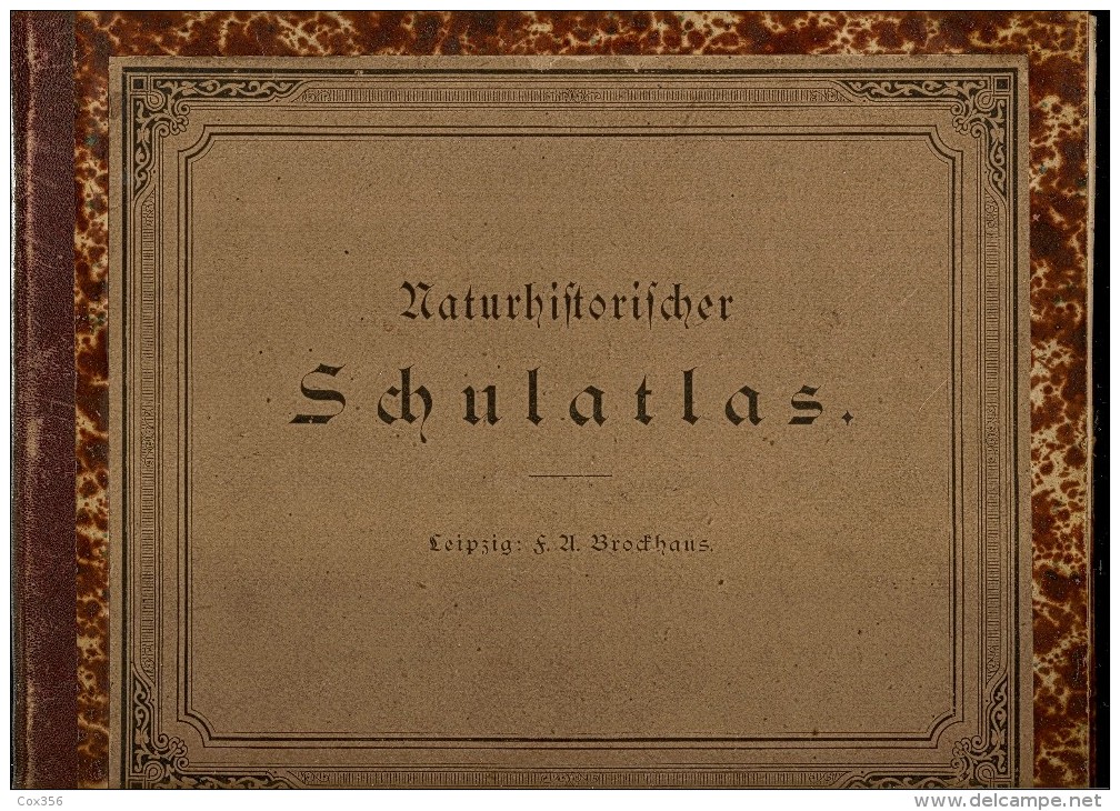 NATURHISTORISCHER SCHULATLAS 1880 , Dr FRIEDRICH TRAUMULLER - Nature