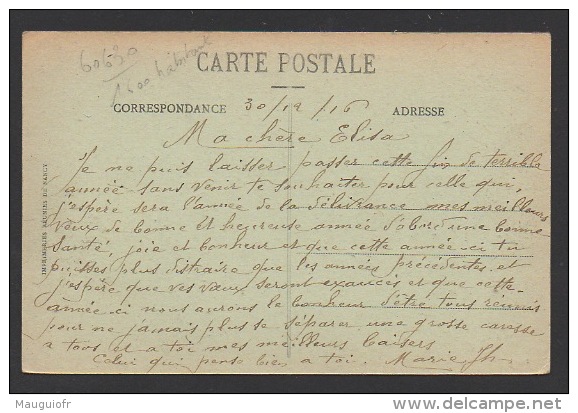 DF / 60 OISE / ATTICHY / L'HOSPICE PILLET WILL / CIRCULÉE EN 1916 - Attichy