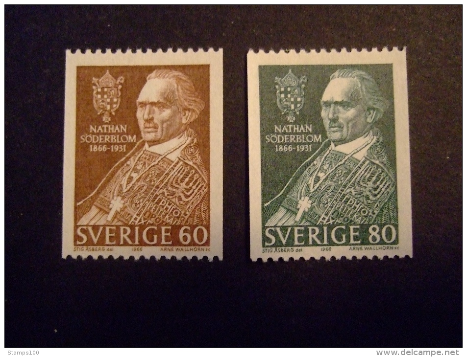 SWEDEN  1966     MICHEL 544/45   SODERBLOM        MNH **  (054300-NVT) - Used Stamps