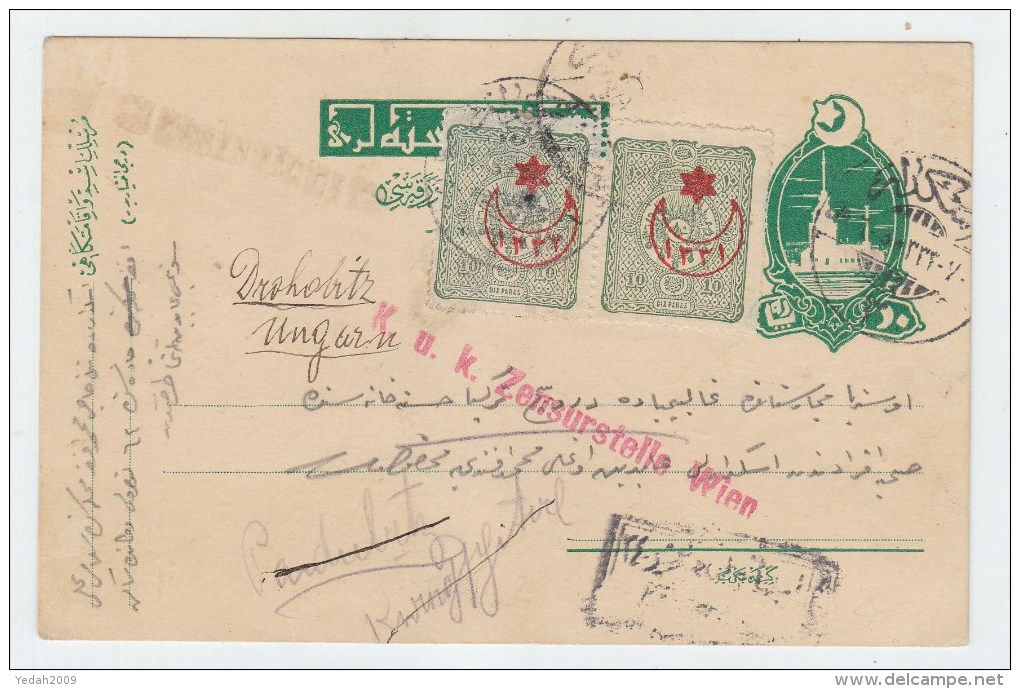 Turkey CENSORED POSTAL CARD - Lettres & Documents