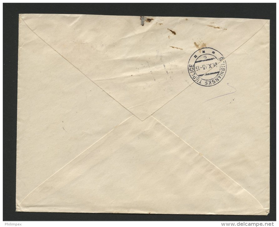 SLOVAKIA, AIRPOST COVER 1943 FROM Stubnanskie Teplice TO PRATTELN SWITZERLAND - Briefe U. Dokumente