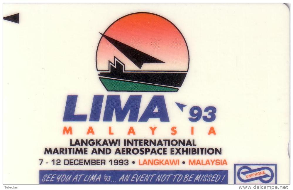 MALAYSIA MALAISIE LIMA 93 MARITIME AEROSPACE EXHIBITION  10$ UT - Malaysia