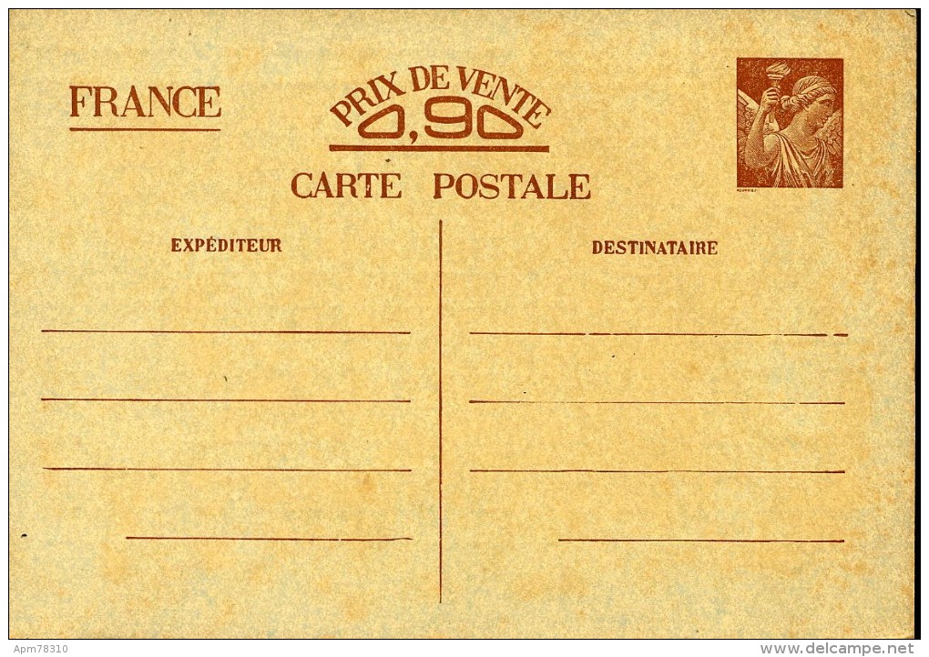 FRANCE Y&TEntier - Carte-postale - Iris SV-CP1 ** - Cartes Postales Types Et TSC (avant 1995)