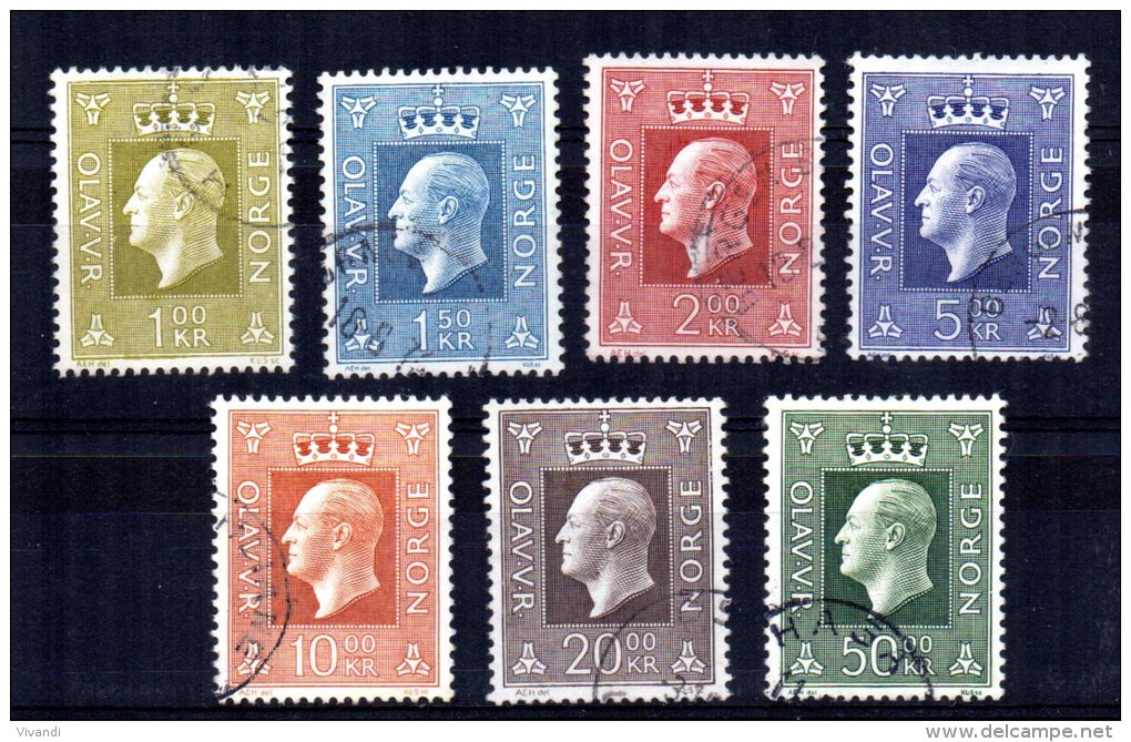 Norway - 1969/83 - King Olav V - Used - Oblitérés