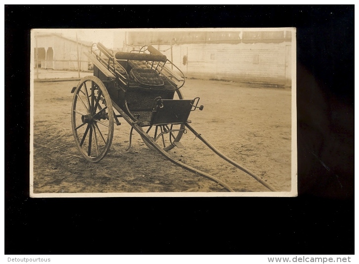 Carte Photo Voiture à Cheval Hippomobile Calèche Carriole Charrette - Taxis & Droschken